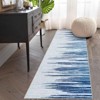 Washable Runner Rug 2 x 6 Modern Striped Hallway Rug with Non-Slip Backing, Linear Geometric Accent Rug, Stain-Resistant Low Pile Area Rug for - 2 of 4