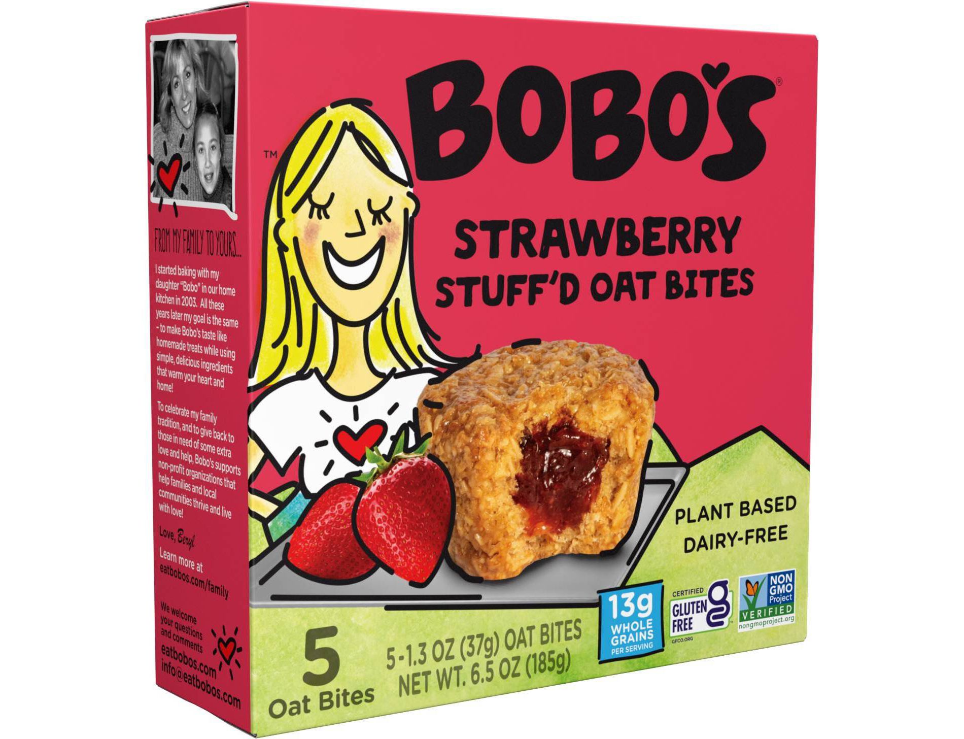 Bobo's Oat Bars Stuff'd Strawberry Bites - 6.5oz