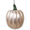 White Pumpkin Glass Christmas Ornament| OrnamentallyYou - 3 of 3