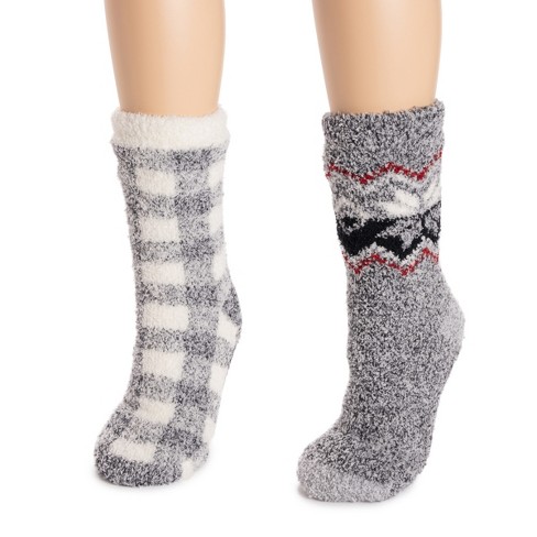 Muk Luks Women's 2 Pack Cozy Cabin Socks : Target