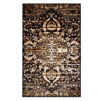 Bohemian Rustic Medallion Indoor Outdoor Runner or Area Rug by Blue Nile Mills