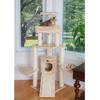 Armarkat Classic Real Wood Cat Tree With Multiple Features, Jackson Galaxy Approved, Four Levels With Rope, Basket, Ramp, Perch, and Condo - 3 of 4