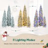 Hrinhom 3-Set Artificial Christmas Tree With Snow Flocking,8FT/6FT/4FT,11 Lighting Modes - 4 of 4