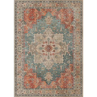 Abynow Faded Medallion Indoor Area Rug