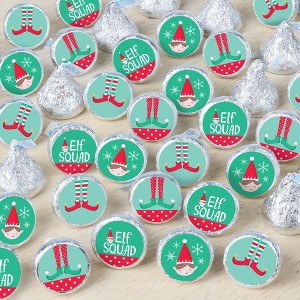 Big Dot of Happiness Elf Squad - Kids Elf Christmas and Birthday Party Small Round Candy Stickers - Party Favor Labels - 324 Count - 1 of 4