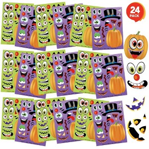ArtCreativity Make Your Own Jack-O-Lantern Face Sticker Set (24 Sheets) - 1 of 4