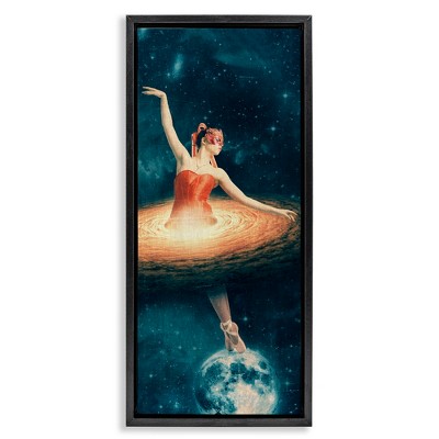 Stupell Industries Dancing Ballerina Surreal Nebula Dress, 11" x 25"