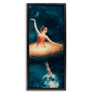 Stupell Industries Dancing Ballerina Surreal Nebula Dress, 11" x 25" - 1 of 4