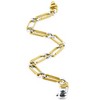 Pompeii3 Men's Link 14k Gold (12gram) or Platinum (19gram) 5.5mm Bracelet 8" - 3 of 4