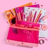 Style Lab Colorblocked Nylon and Mesh Binder Pouch with 10 Mini Erasers - 4 of 4