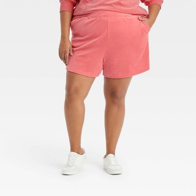 Women's Plus Size High-Rise Pull-On Shorts - Ava & Viv™