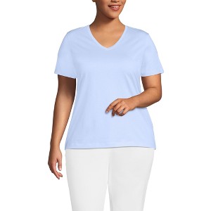 Lands' End Women's Relaxed Supima Cotton T-Shirt - 1 of 3