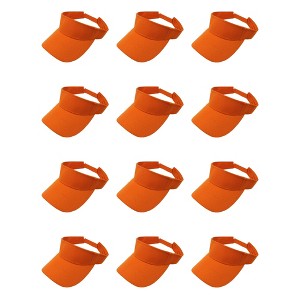 12 Pack Sun Visor Hats Stylish Protection for Sun and Heat - 1 of 4