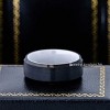 Jewelry Avalanche 8mm Beveled Black & White IP Ceramic Sleeve Tungsten Carbide Mens Wedding Band - 3 of 4