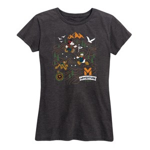 Women's - Disney - Adventure Map Short Sleeve Graphic T-Shirt - 1 of 4