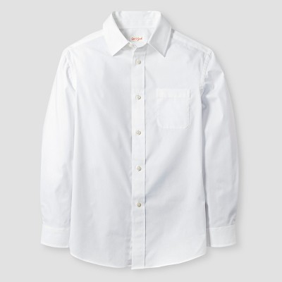 boys white button up shirt