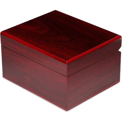 Juvale Premium Glossy Wooden Wrist Watch & Bangle Pillow Box, Great for Displaying Watches and Jewels