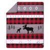 Trend Lab Lumberjack Moose Baby Nursery Crib Bedding Set - 3pc - 2 of 4