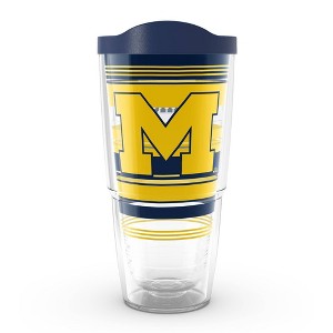 NCAA Michigan Wolverines 24oz Hype Stripes Classic Tumbler - 1 of 4
