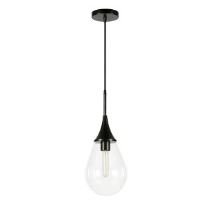 Hudson and Canal 7.63" Wide Pendant with Glass Shade - 1 of 4
