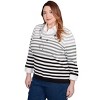 Alfred Dunner Women's Ombre Stripe Two In One Sweater - 3 of 4