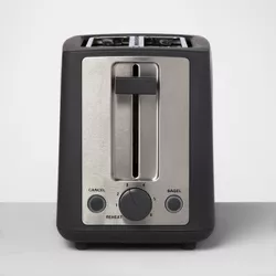 2 Slice Extra Wide Slot Stainless Steel Toaster - Made By Design™