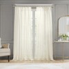 Grungis 52x84 Inch Polyester Embroidered Curtain Panels for Living Room - 2 of 4