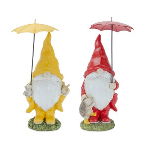 Melrose Umbrella Garden Gnome Figurine (Set of 4) - 1 of 4
