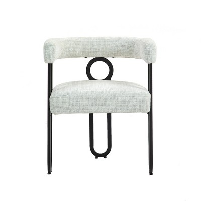 Vynxaria Light Brown PU Accent Chair with Integrated Backrest & Armrests, Ideal for Living Room, Dining Room & Office