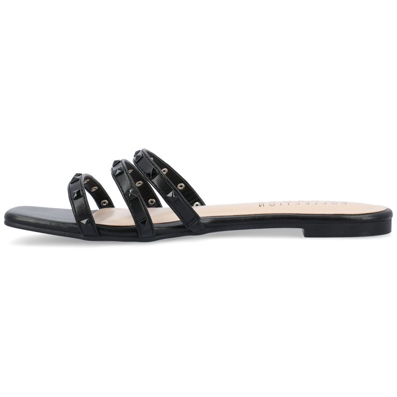Journee Collection Womens Camarie Slip On Slide Multi Strap Sandals, 2 of 10