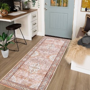 Area Rug Washable Rug Vintage Bohemian Rug, Ultra Soft Area Rugs for Bedroom Living Room Dining Room - 1 of 4
