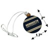 Monmouth University Official Stripes Mini Small Tiny Wood Christmas Tree Holiday Ornament - 4 of 4