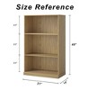 PexFix Wood Grain Storage Cabinet Bookshelf for Living Room Office Bedroom - 2 of 4
