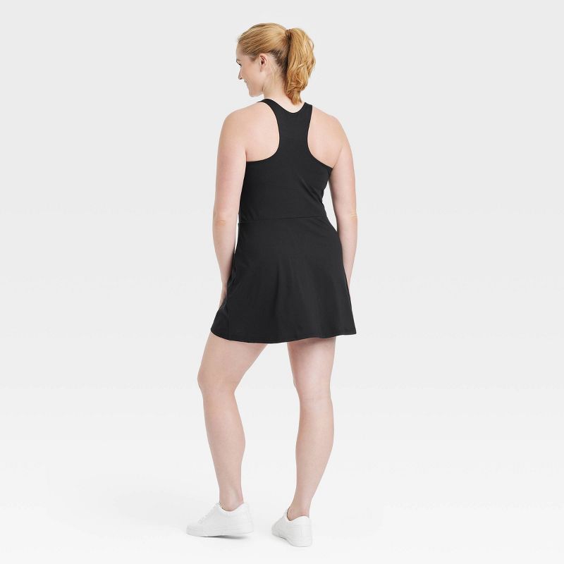 Women's Knit Halter Active Woven Dress - All In Motion™, 4 of 12
