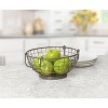 Spectrum Diversified Madison Fruit Bowl Industrial Gray: Metal Decorative Tray, 21.5" x 11.75", 7.25" Height, 1.8 lbs - 4 of 4