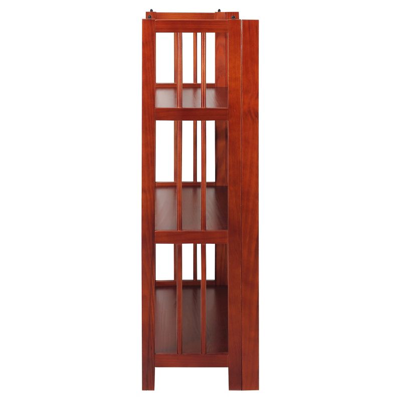 38" Folding 3 Tier Bookshelf Stackable - Flora Home, 3 of 10