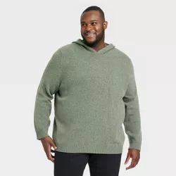 Men's Big & Tall Hooded Pullover - Goodfellow & Co™ Olive Green 2XLT