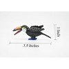 Collectible Wildlife Gifts | Toucan, Bird, Moveable Parts, Very Nice Plastic Reproduction, Hand Painted    3 1/2"     F057 B193 - 3 of 4