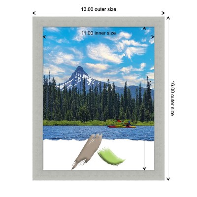 Silver Leaf Distressed Wood 11x14 Wall Picture Frame