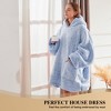 Inhand Wearable Blanket Hoodie for Adult Flannel Oversized Hoodie Sweatshirt Blanket with Pockets Birthday Gifts for Women - 2 of 4