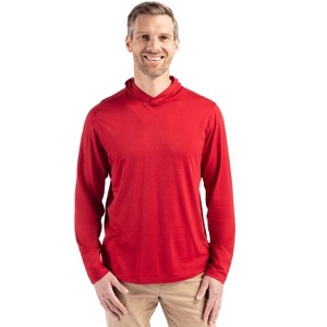 Cutter & Buck Coastline Epic Comfort Recycled Mens Hooded Shirt - 1 of 2