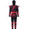 Joyfy Men's Classic Ninja Costume Set with Hood & Mask | Full Black Stealth Outfit for Halloween, Cosplay - 2 of 4