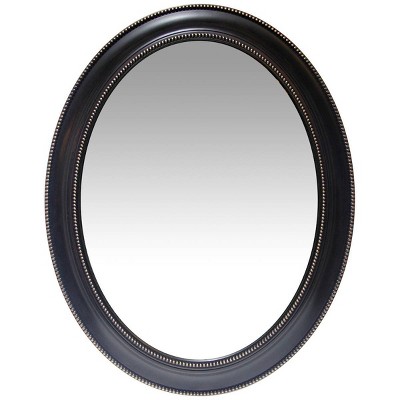 30" Sonore Oval Wall Mirror Antique Black - Infinity Instruments