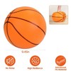 iMountek "Silent Basketball Foam Ball - High Density, Low Noise, Uncoated Indoor Training Bouncing Ball" Orange - 3 of 4