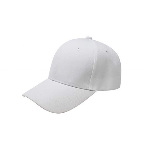 Balec Plain Baseball Cap Hat Adjustable Back White Target