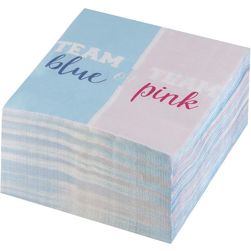 Blue Panda 150PC Luncheon Cocktail Disposable Napkins Gender Reveal Baby Shower Party Supplies, 2-Ply, 5 of 8