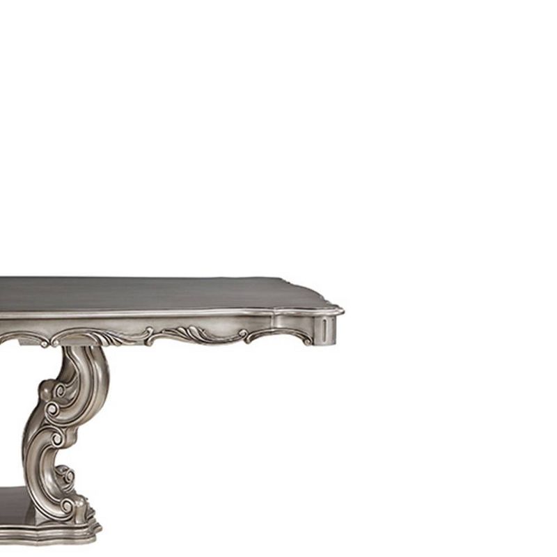 63.78&#34; Ariadne Dining Table Antique Platinum Finish - Acme Furniture, 5 of 7