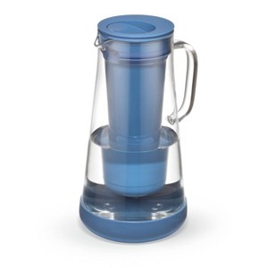 LifeStraw Home Water Filter Pitcher 7 Cup + Silicone Base Glass - 1 of 4