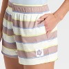 Women's Striped Mesh Graphic Shorts - 4 of 4