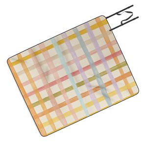 Gigi Rosado Pastel plaid I Picnic Blanket - Deny Designs - 1 of 3